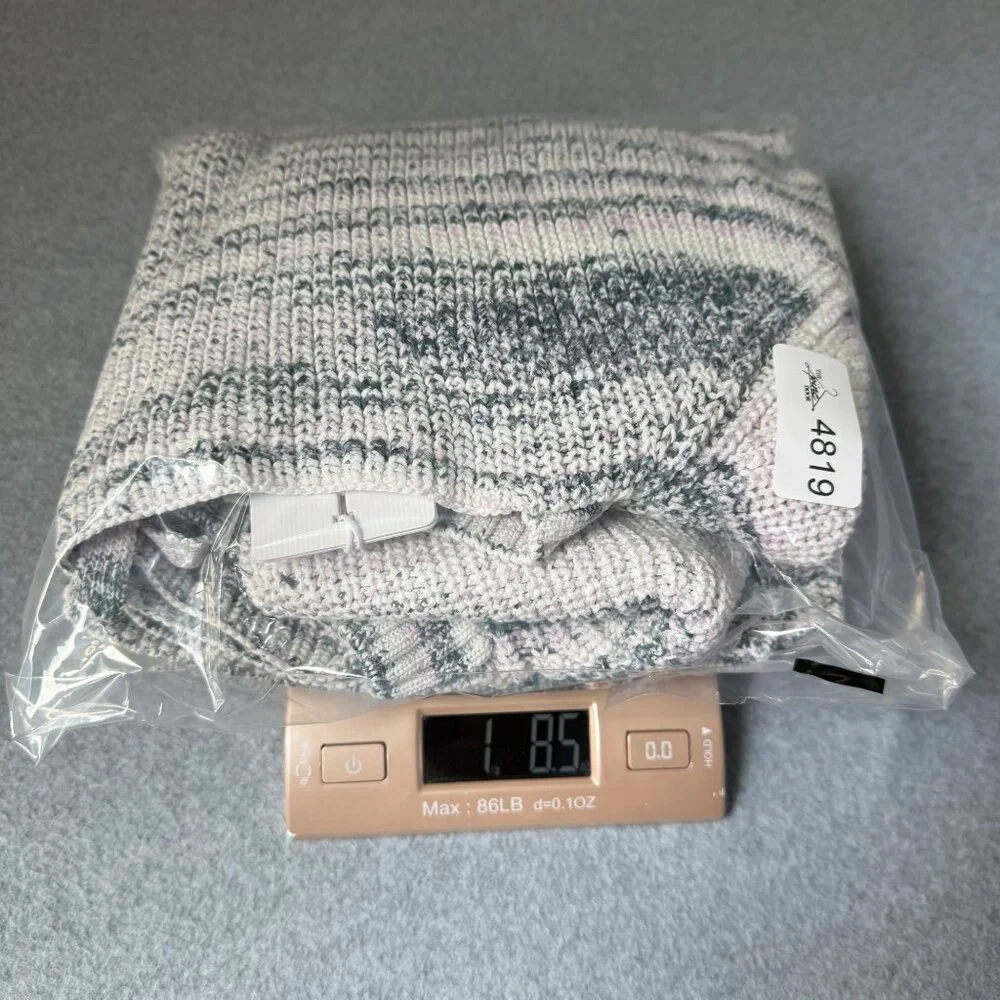 Ted Baker Aspel Puff Sleeve Marled Knit Sweater Tie Back Women Size 5‎ US 12 NWT